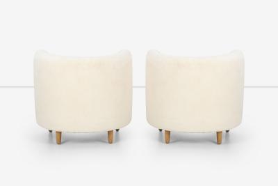 Gilbert Rohde Pair of Gilbert Rohde Attributed Cloud Form Lounge Chairs 1940s