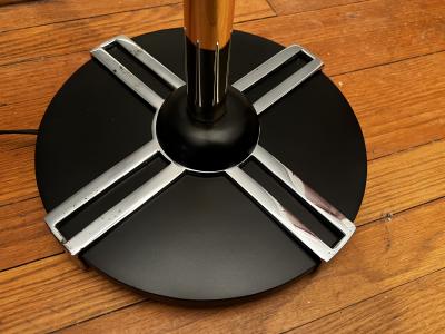 Gilbert Rohde RARE ART DECO CHROME COPPER BRASS TORCHIERE BY GILBERT ROHDE