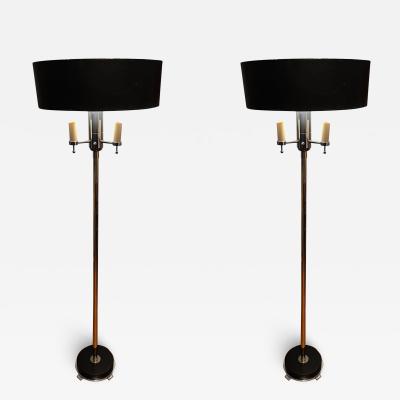 Gilbert Rohde RARE PAIR OF ART DECO FLOOR LAMPS BY GILBERT ROHDE