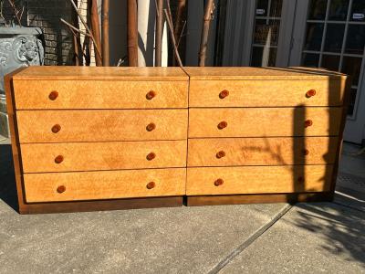 Gilbert Rohde RARE PAIR OF STREAMLINE ART DECO GILBERT ROHDE CABINETS FOR HERMAN MILLER