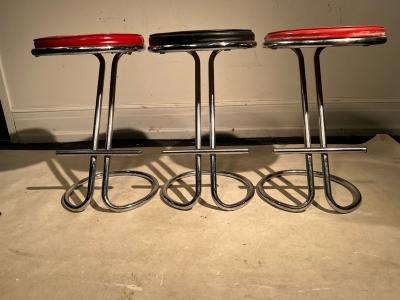 Gilbert Rohde SET OF THREE ART DECO GILBERT ROHDE Z STOOLS