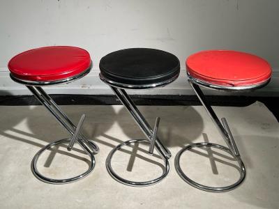 Gilbert Rohde SET OF THREE ART DECO GILBERT ROHDE Z STOOLS