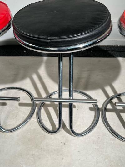 Gilbert Rohde SET OF THREE ART DECO GILBERT ROHDE Z STOOLS