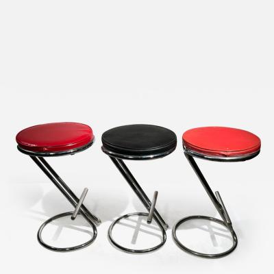 Gilbert Rohde SET OF THREE ART DECO GILBERT ROHDE Z STOOLS