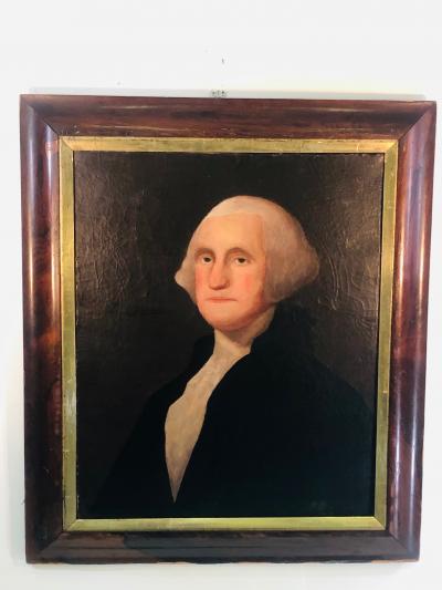 Gilbert Stuart Newton Exceptional George Washington Portrait After Gilbert Stuart