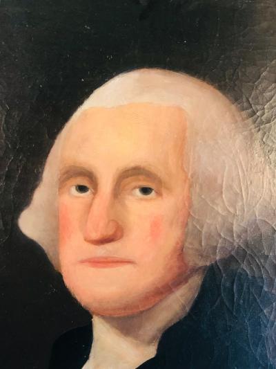 Gilbert Stuart Newton Exceptional George Washington Portrait After Gilbert Stuart