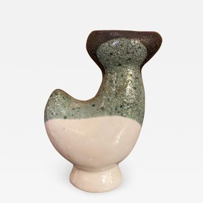 Gilbert Valentin Ceramic Vase by Gilbert Valentin Les Archanges Vallauris 1960s