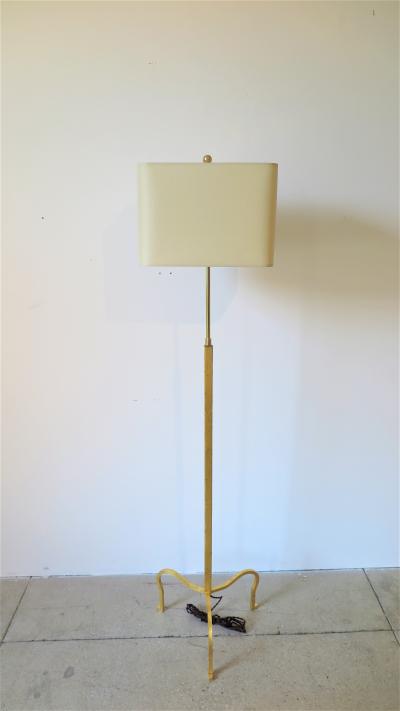 Gilded Floor Lamp Attributed to Albert Hadley