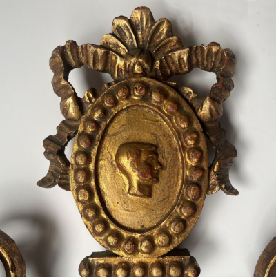 Gilded Neoclassical Gilt Mirror Mid 20th Century