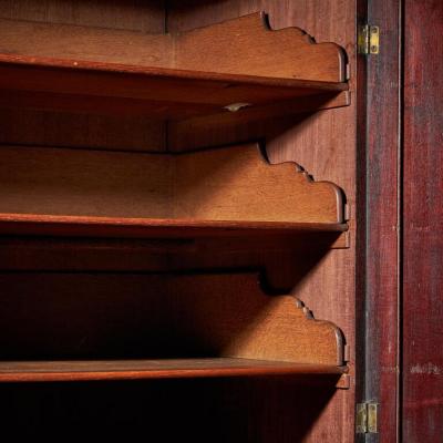 Giles Grendey 18th Century George II Mahogany Secretaire Linen Press