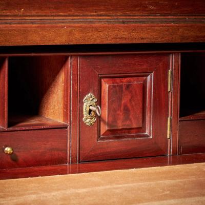 Giles Grendey 18th Century George II Mahogany Secretaire Linen Press