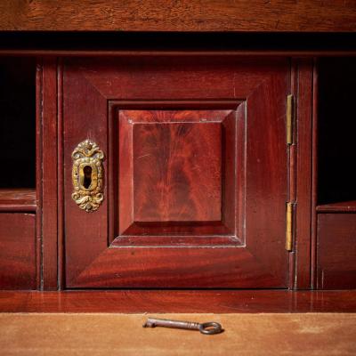 Giles Grendey 18th Century George II Mahogany Secretaire Linen Press