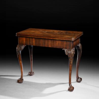 Giles Grendey A George II Period Mahogany Concertina Action Card Table