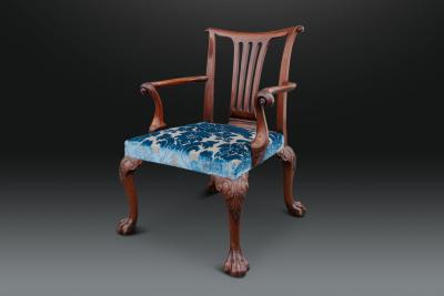 Giles Grendey A Highly Important Mid George II Mahogany Armchair by Giles Grendey