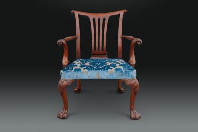 Giles Grendey A Highly Important Mid George II Mahogany Armchair by Giles Grendey