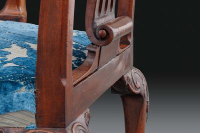 Giles Grendey A Highly Important Mid George II Mahogany Armchair by Giles Grendey