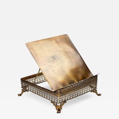 Gilt Bronze And Brass Desk Lectern Europe 20th Century