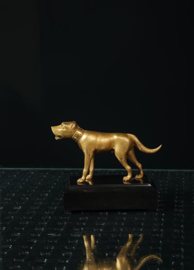Gilt Bronze Hound