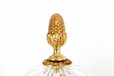 Gilt Bronze Mounted Cut Crystal Urns