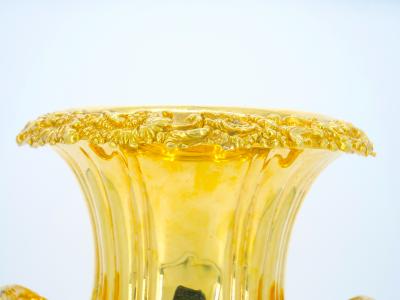 Gilt English Silverplate Campana Vase Wine Cooler or Ice Bucket