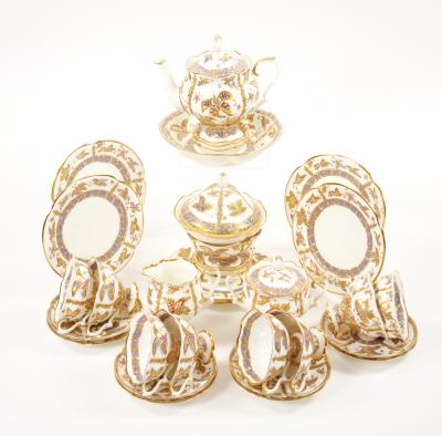 Gilt Gold Russian Lomonosov Porcelain Coffee Tea Service by A Vorobievsky