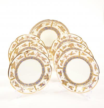 Gilt Gold Russian Lomonosov Porcelain Coffee Tea Service by A Vorobievsky