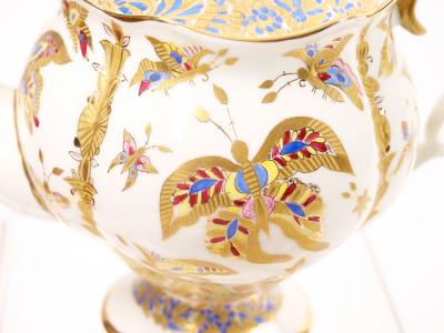 Gilt Gold Russian Lomonosov Porcelain Coffee Tea Service by A Vorobievsky
