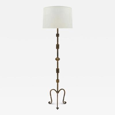 Gilt Iron Standing Lamp