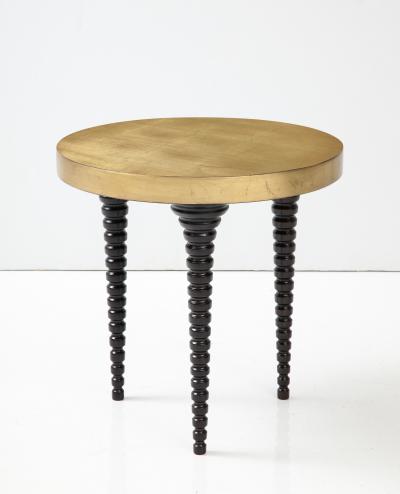 Gilt Leafed Side Table 