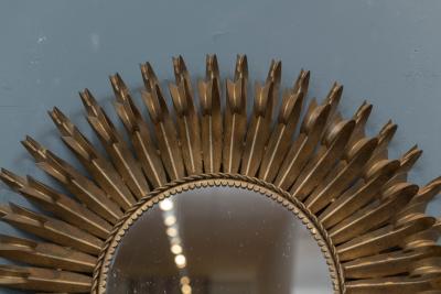 Gilt Metal Eyelash Wall Mirror