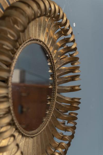 Gilt Metal Eyelash Wall Mirror