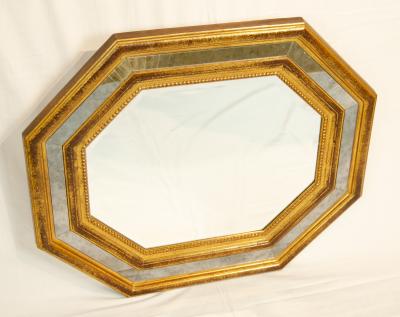Gilt Octagonal Regency Mirror