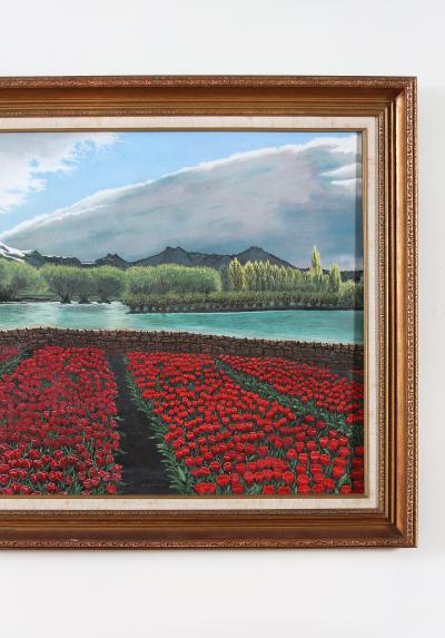 Gilt Wood Framed Oil Canvas Still Life Painting