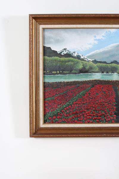 Gilt Wood Framed Oil Canvas Still Life Painting