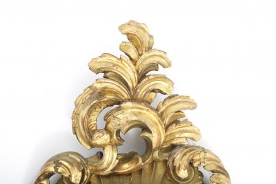 Gilt Wood Framed Swedish Wall Cartel Clock