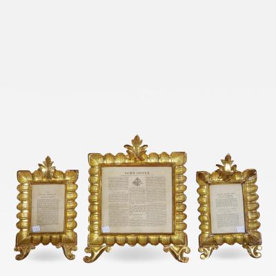 Gilt Wood Frames set of 3