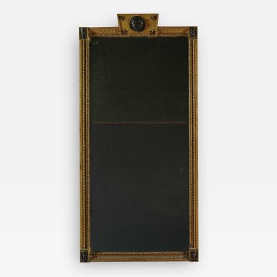 Giltwood And Composition Mirror In The Egyptian Taste With Faux Bronze Detailing