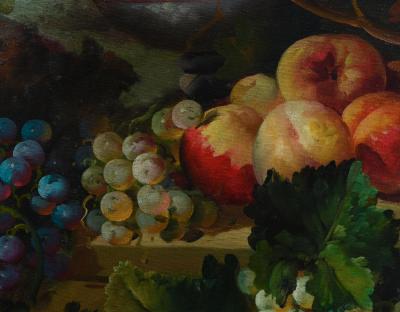 Giltwood Carved Frame Artwork Oil Painting Still Life