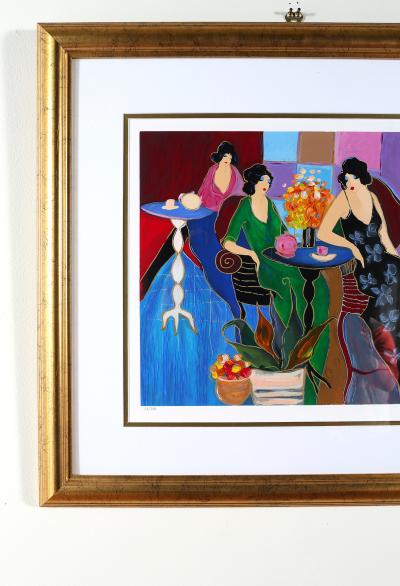 Giltwood Framed Itzchack Tarkay Signed Numbered Serigraph