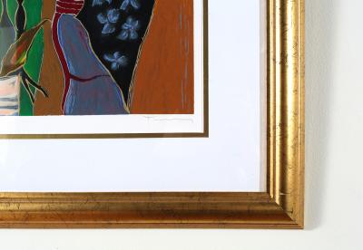 Giltwood Framed Itzchack Tarkay Signed Numbered Serigraph