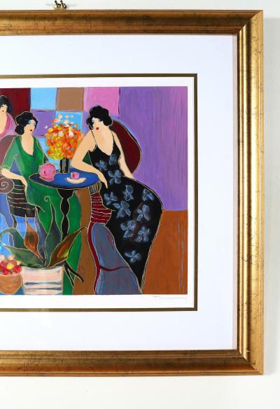 Giltwood Framed Itzchack Tarkay Signed Numbered Serigraph