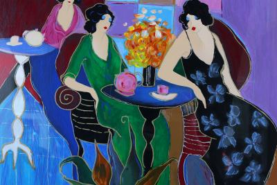 Giltwood Framed Itzchack Tarkay Signed Numbered Serigraph