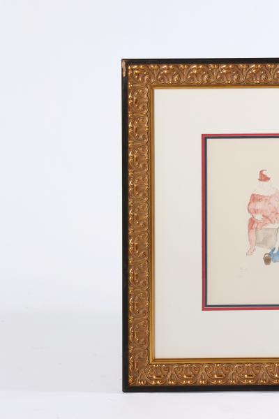 Giltwood Framed Mujer Con Mono Picasso Lithograph