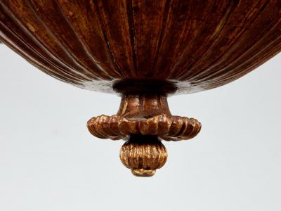 Giltwood Swan Head Chandelier