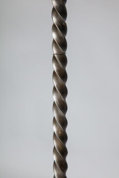 Giltwood and Wrought Iron Floor Lamp