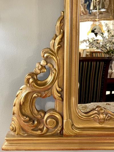 Giltwood over the Mantel Mirror Wall or Console Mirror
