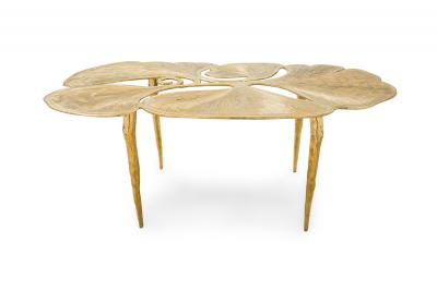 Gingko Biomorphic Bronze Coffee Table