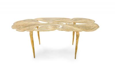 Gingko Biomorphic Bronze Coffee Table