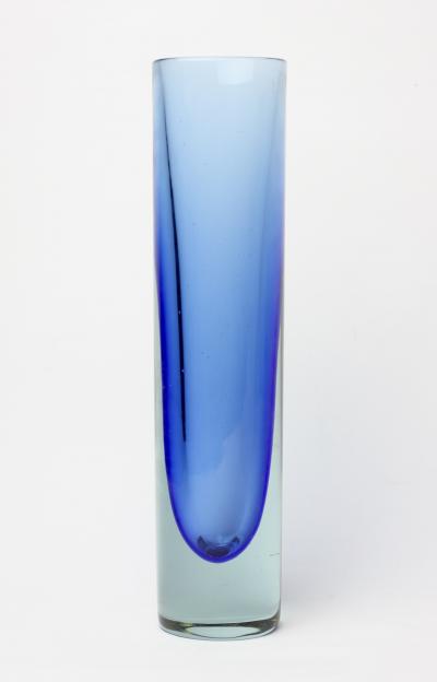 Gino Cenedese Neodymium Alexandrite Art Glass Sommerso Vase by Gino Cenedese 1960 Italy