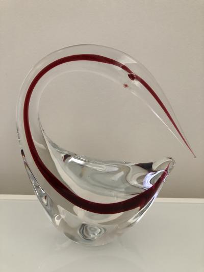 Gino Cenedese Pair Cenedese Glass large Murano birds